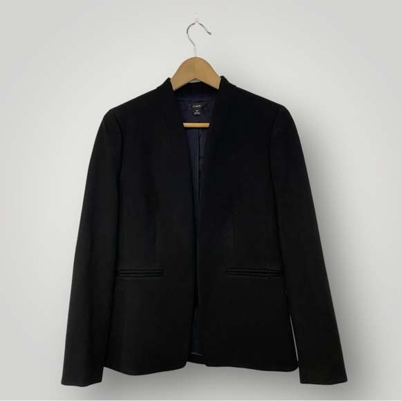 J. Crew Going-out blazer in stretch twill Black Sz 4 Tall - Picture 2 of 15